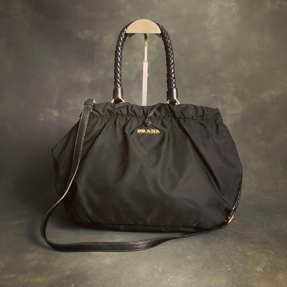 Prada Tessuto Shoulder Tote Bag